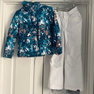 Roxy Blue and White Kids Jacket